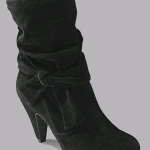 Venus Knotted Slouchy Suede Boots